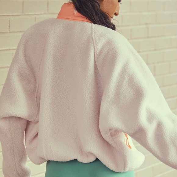 free people • hit the slopes colorblock jacket downward dog combo fleece xs - Picture 2 of 5